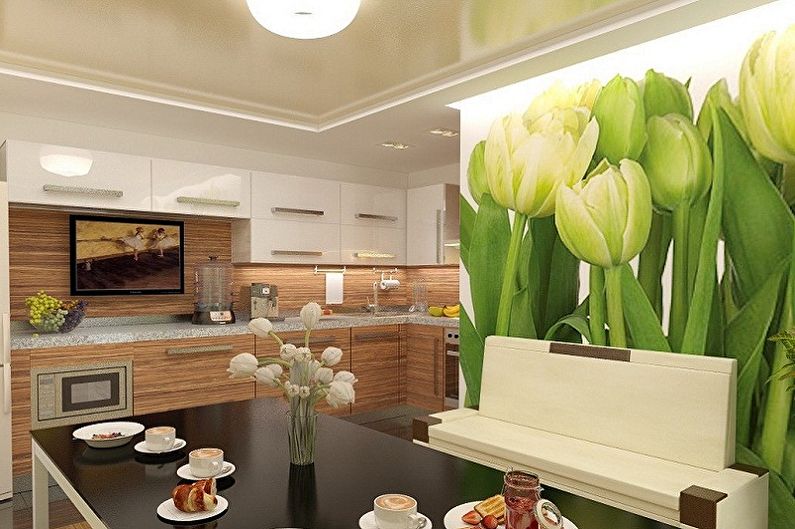 Types of wallpaper for the kitchen - What materials are made