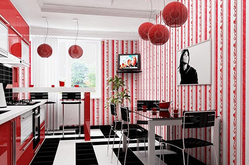 Wallpaper for the kitchen - photo