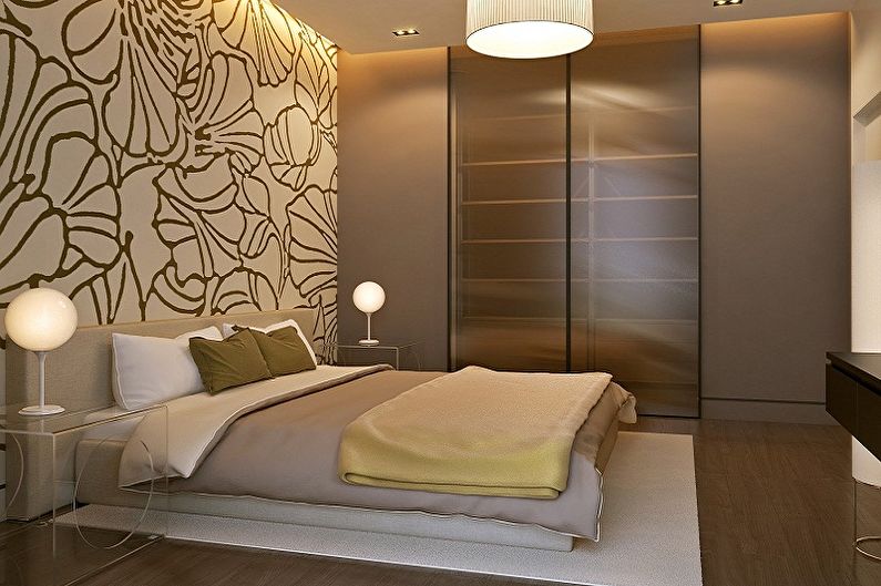 Wallpaper in the bedroom - How to choose a color