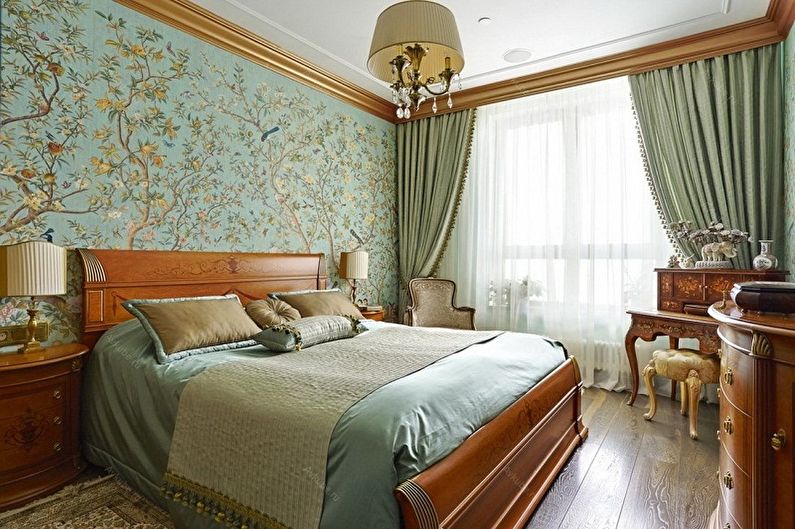 Wallpaper in the bedroom - How to choose a color