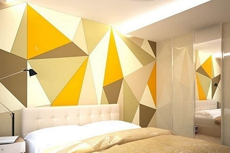 High-tech bedroom wallpaper