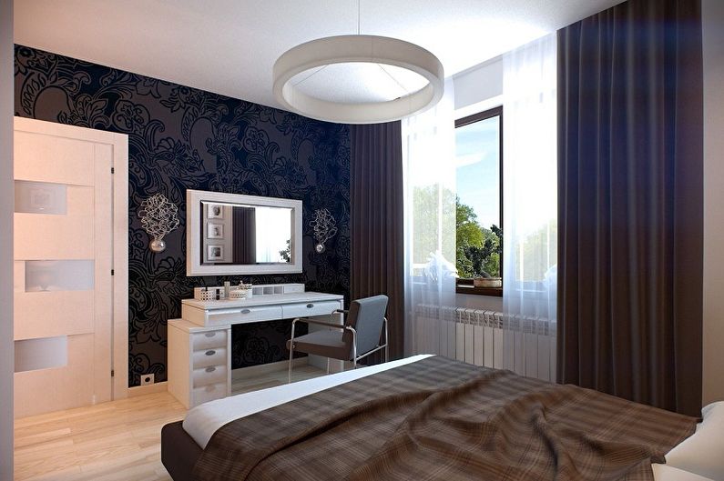 Wallpaper for the bedroom - photo