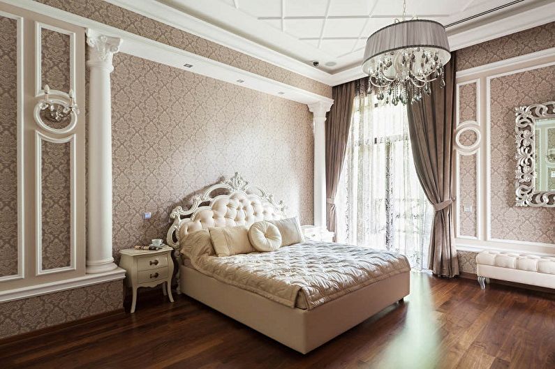 Wallpaper for the bedroom - photo