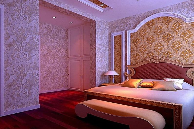 Wallpaper for the bedroom - photo