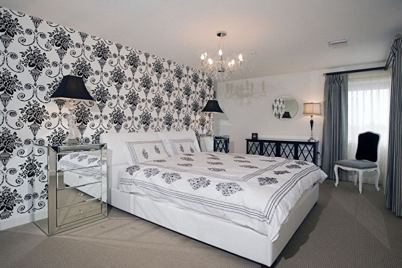 Wallpaper for the bedroom - photo