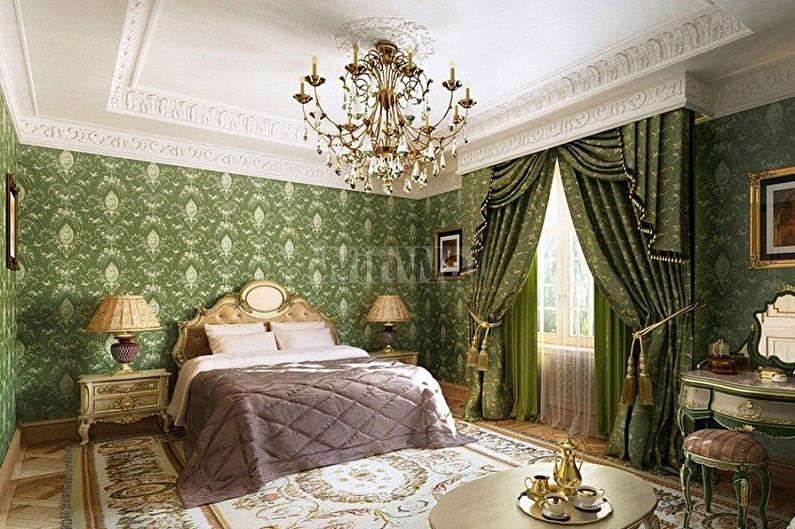 Wallpaper for the bedroom - photo