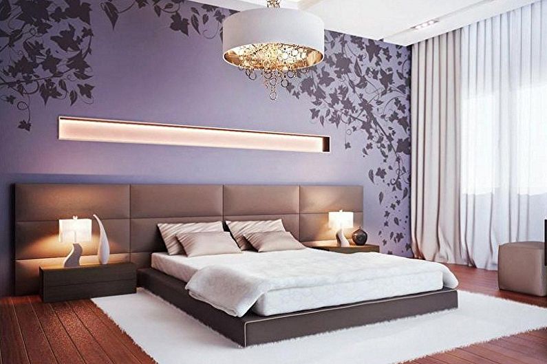 Wallpaper for the bedroom - photo