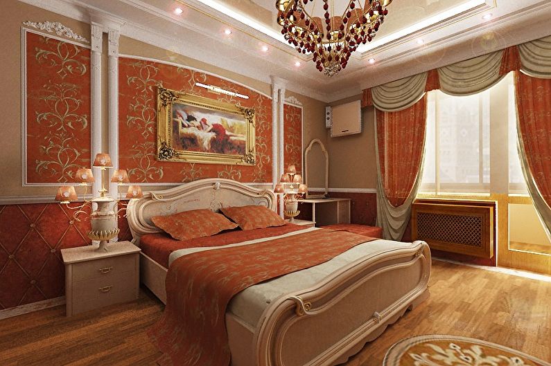 Wallpaper for the bedroom - photo