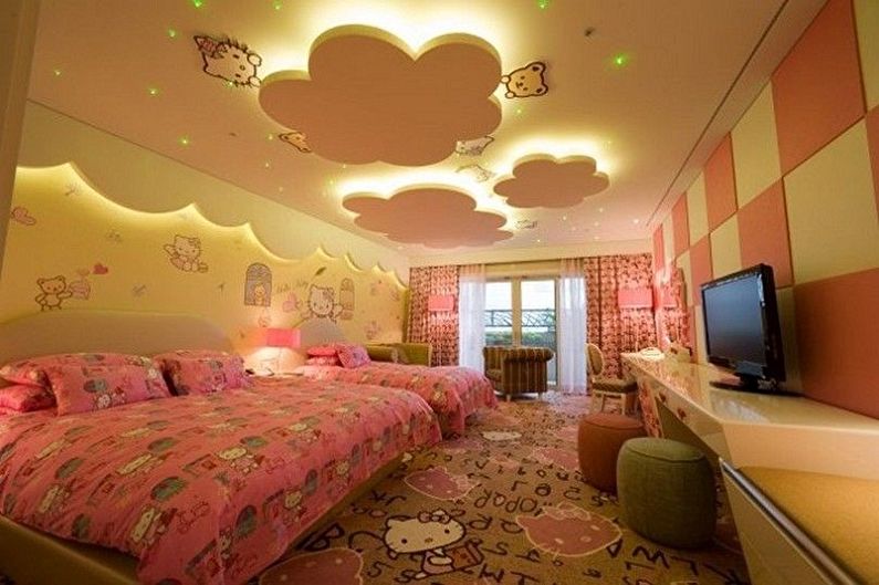 Drywall ceiling design - photo