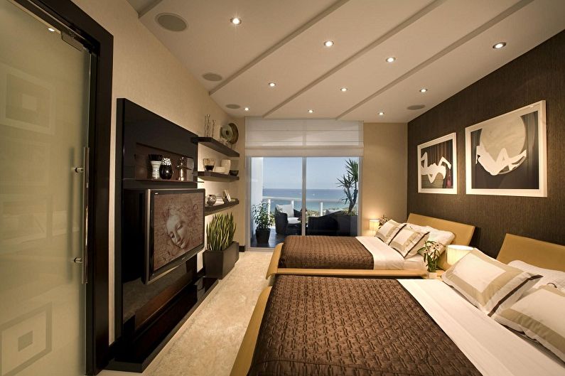 Drywall ceiling design - photo