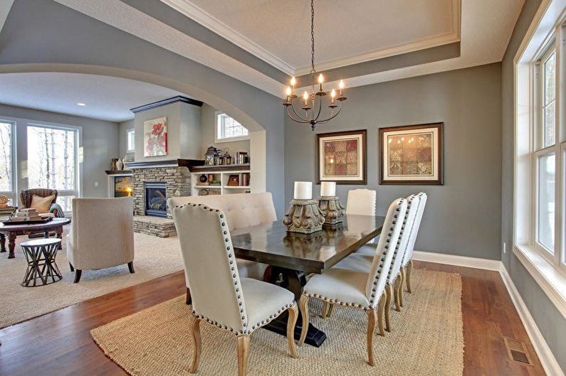 Drywall ceiling design - photo