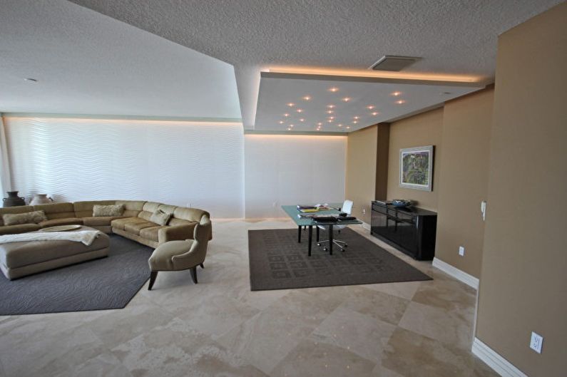 Drywall ceiling design - photo