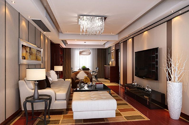 Drywall ceiling design - photo