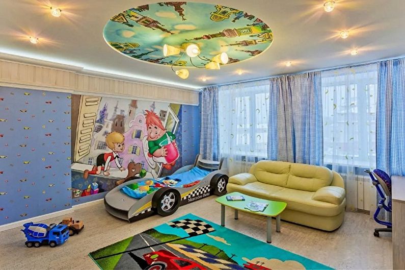 Drywall ceiling design - photo