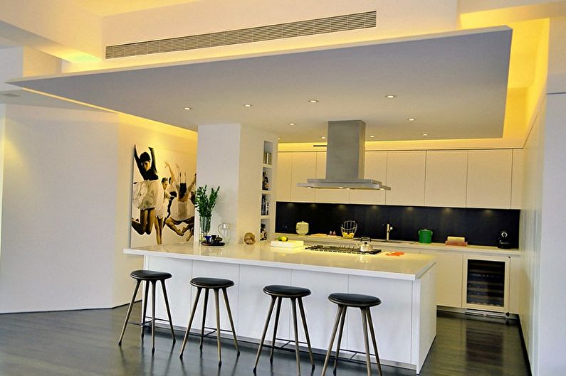Drywall ceiling design - photo