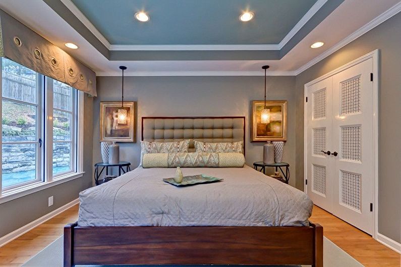 Drywall ceiling design - photo