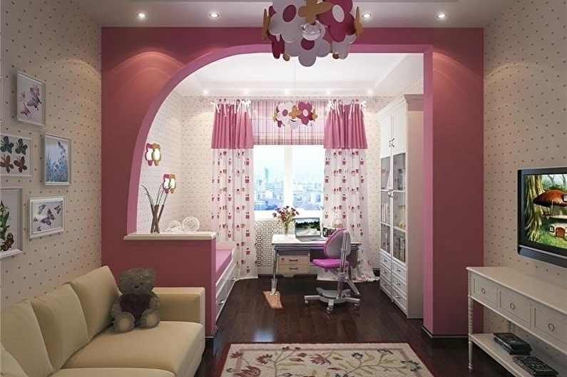How to zone a room for parents and a child - Zoning the room with partitions