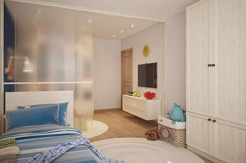 How to Zone a Room for Parents and Children - Zoning a Room with Sliding Doors