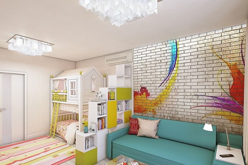 How to zone a room for parents and a child - Arrangement of a child's room