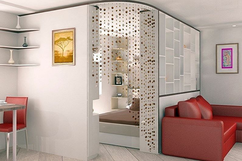 How to zone a room for parents and a child - photo