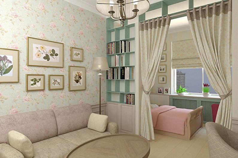 How to zone a room for parents and a child - photo
