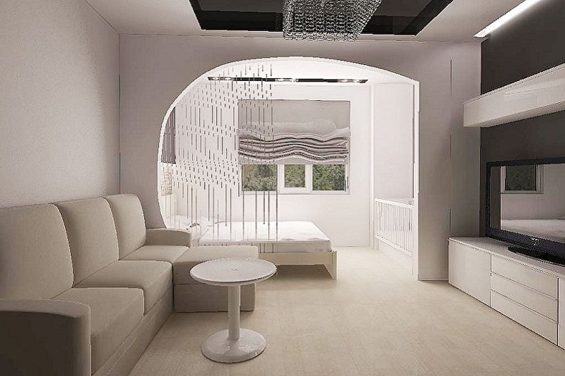How to zone a room for parents and a child - photo