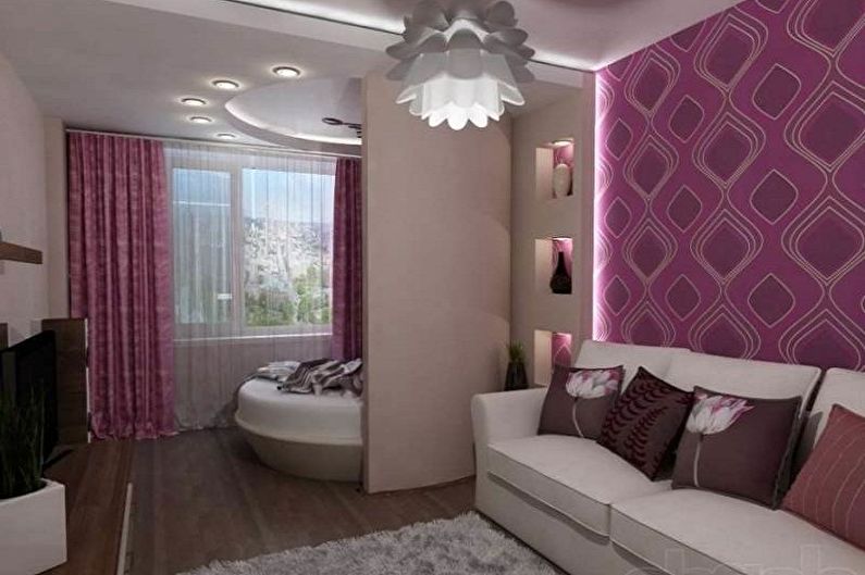 How to zone a room for parents and a child - photo