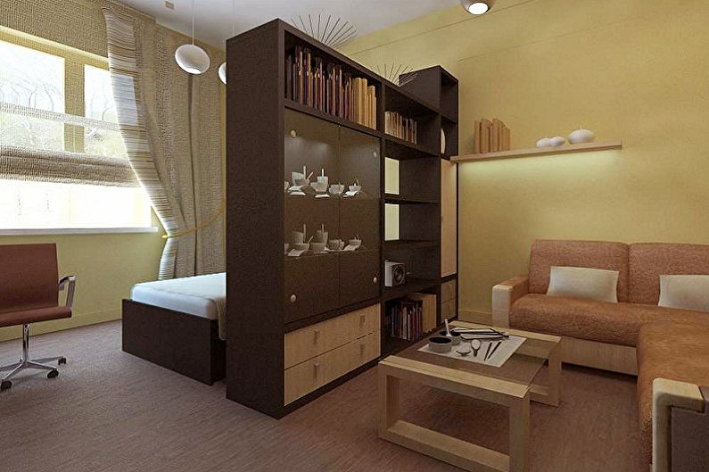 How to zone a room for parents and a child - photo