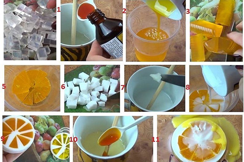 How to cook soap at home - Soap “Orange Slices”