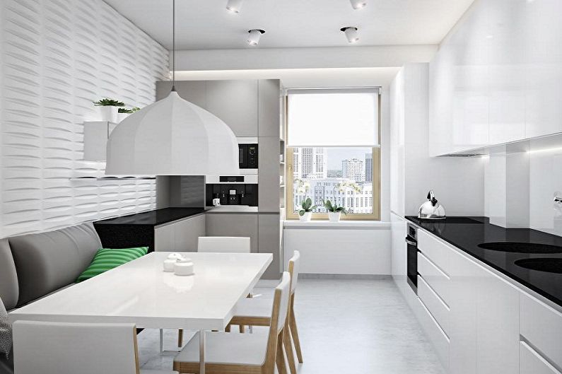Kitchen design 3 by 4 meters - Color schemes