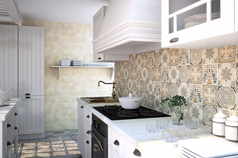 Kitchen design 3 by 4 meters - Lighting and decor