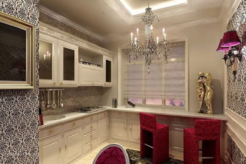 Kitchen interior design 3 by 4 meters - photo