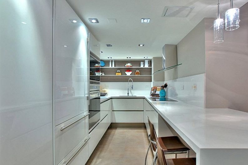 Kitchen interior design 3 by 4 meters - photo