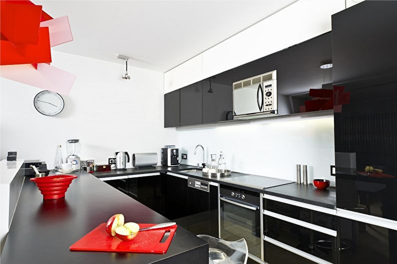 Kitchen interior design 3 by 4 meters - photo