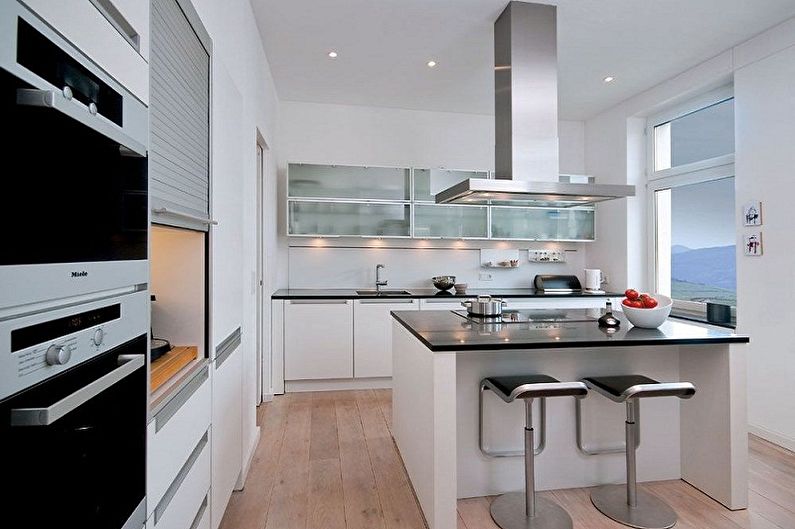Kitchen interior design 3 by 4 meters - photo