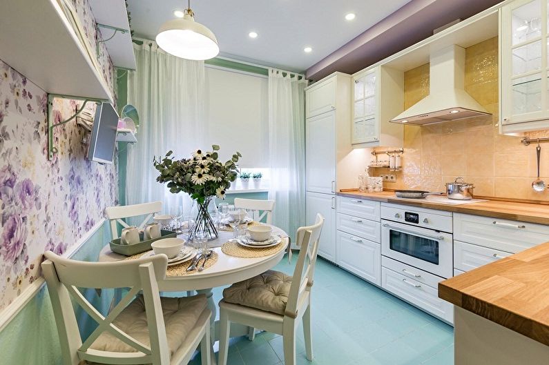 Kitchen interior design 3 by 4 meters - photo
