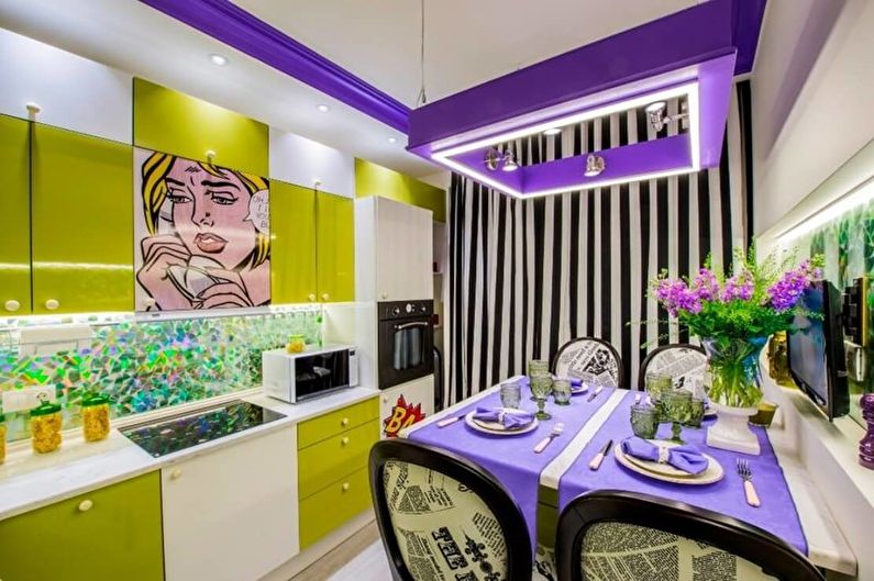 Kitchen interior design 3 by 4 meters - photo