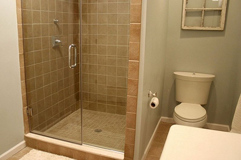 Bathroom design 3 sq.m. - Plumbing and furniture