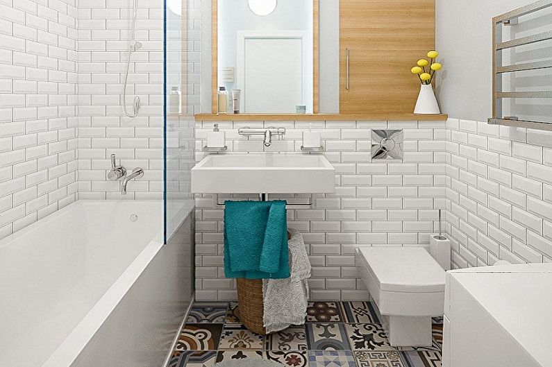 Bathroom 3 sq.m. in Scandinavian style - Interior Design