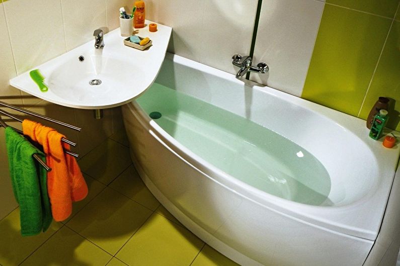 Interior design of a bathroom of 3 sq.m. - Photo