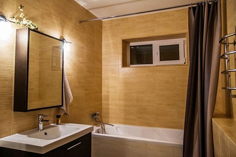Interior design of a bathroom of 3 sq.m. - Photo