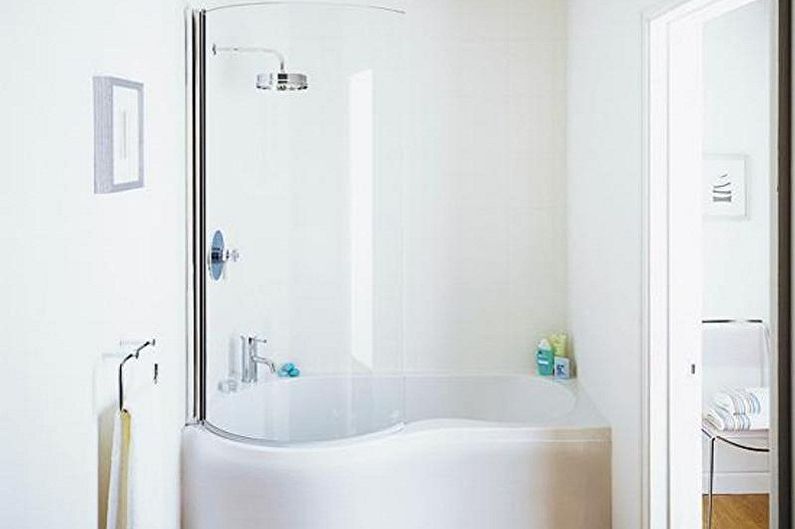 Interior design of a bathroom of 3 sq.m. - Photo