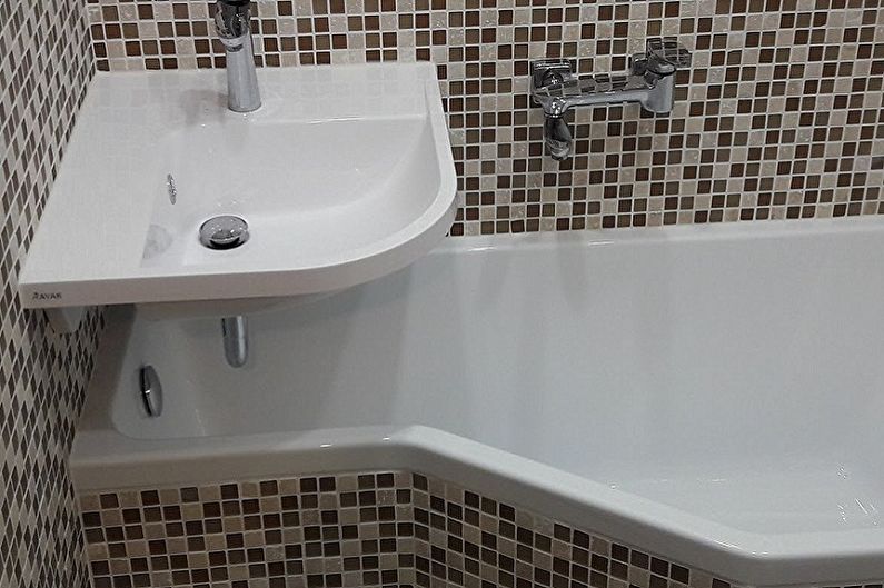 Interior design of a bathroom of 3 sq.m. - Photo
