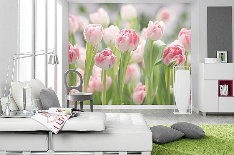 Wallpaper for walls - photos and ideas