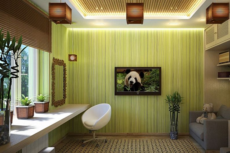 Wallpaper for walls - photos and ideas