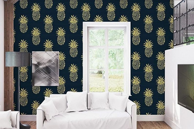 Wallpaper for walls - photos and ideas