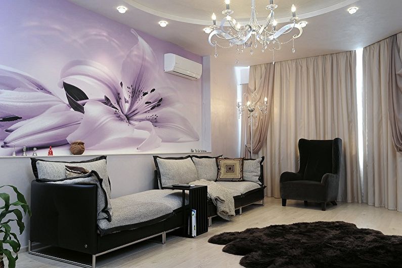 Wallpaper for walls - photos and ideas