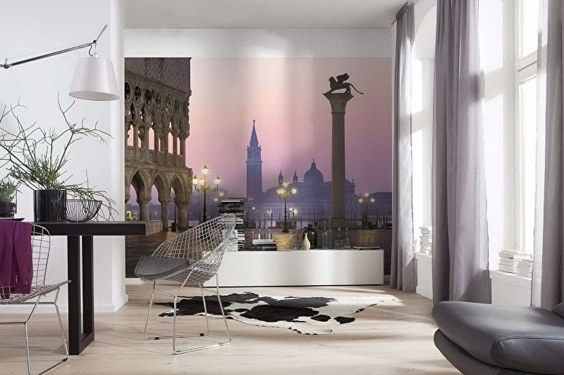 Wallpaper for walls - photos and ideas