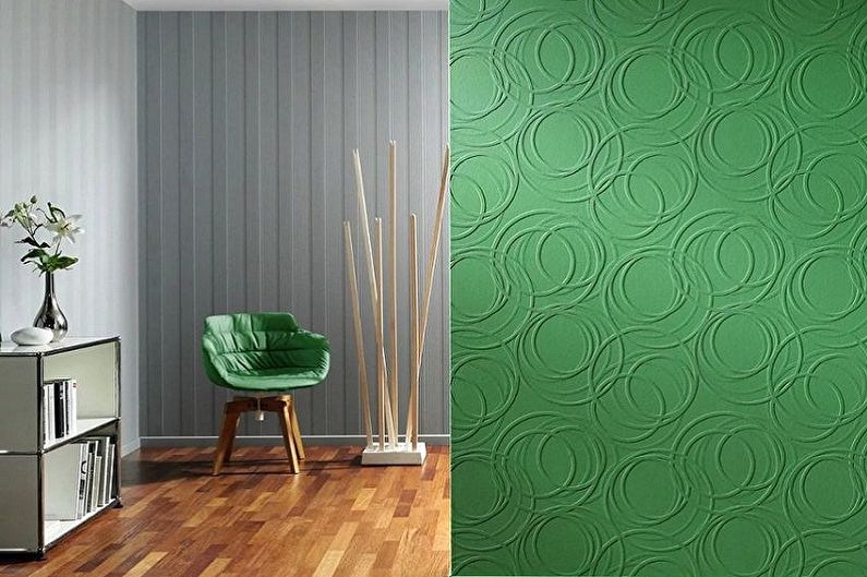 Wallpaper for walls - photos and ideas