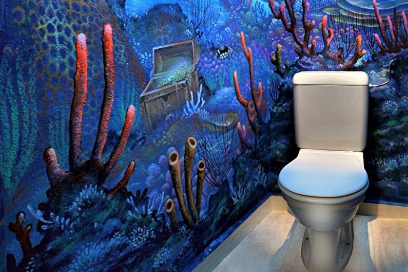 Material for wall decoration in the toilet - Wallpaper